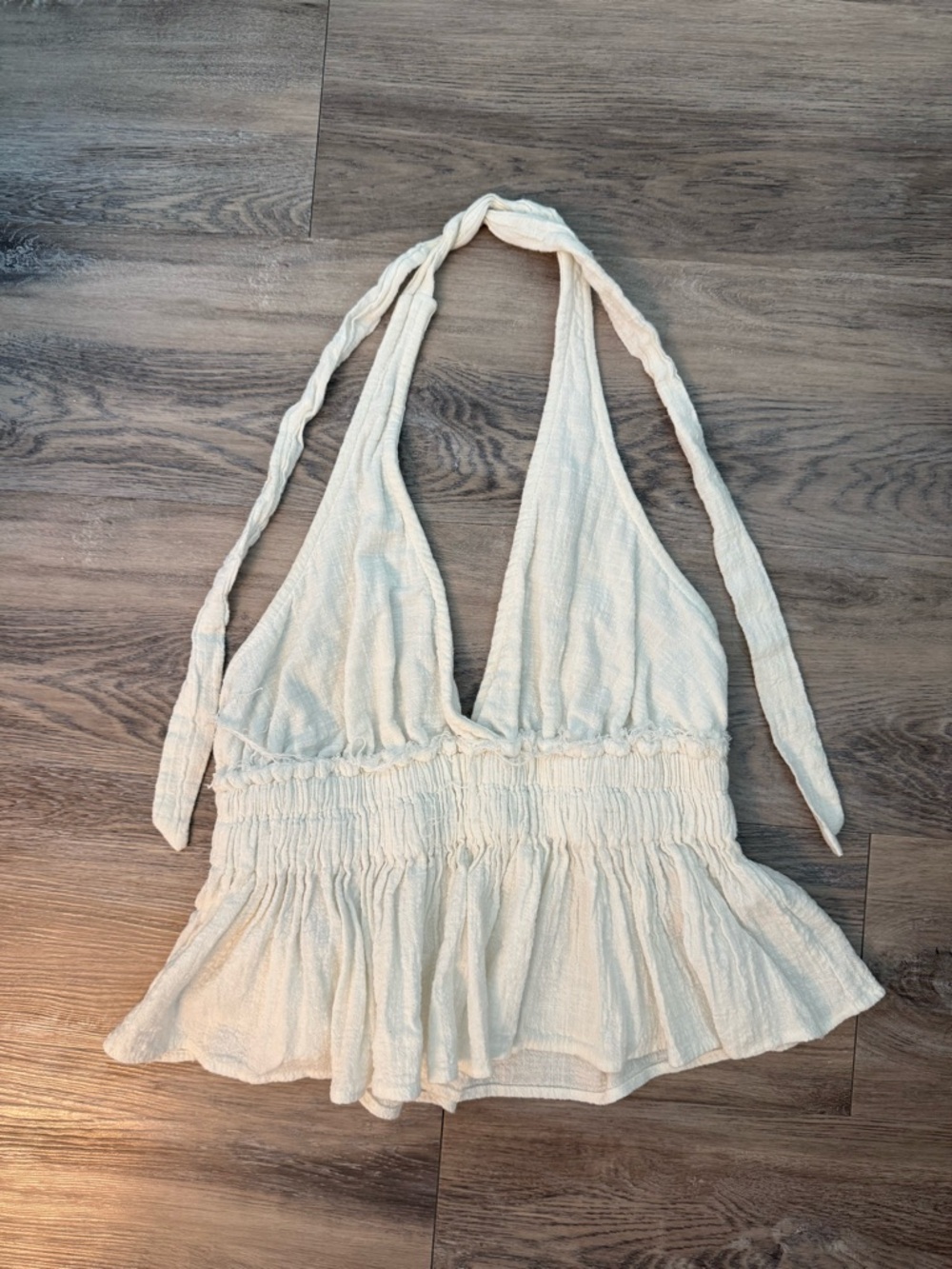 Ivory Summer Halter Top